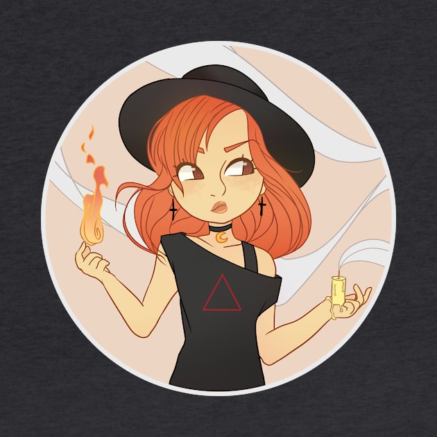 Fire Witch - Chibi by AstralArts